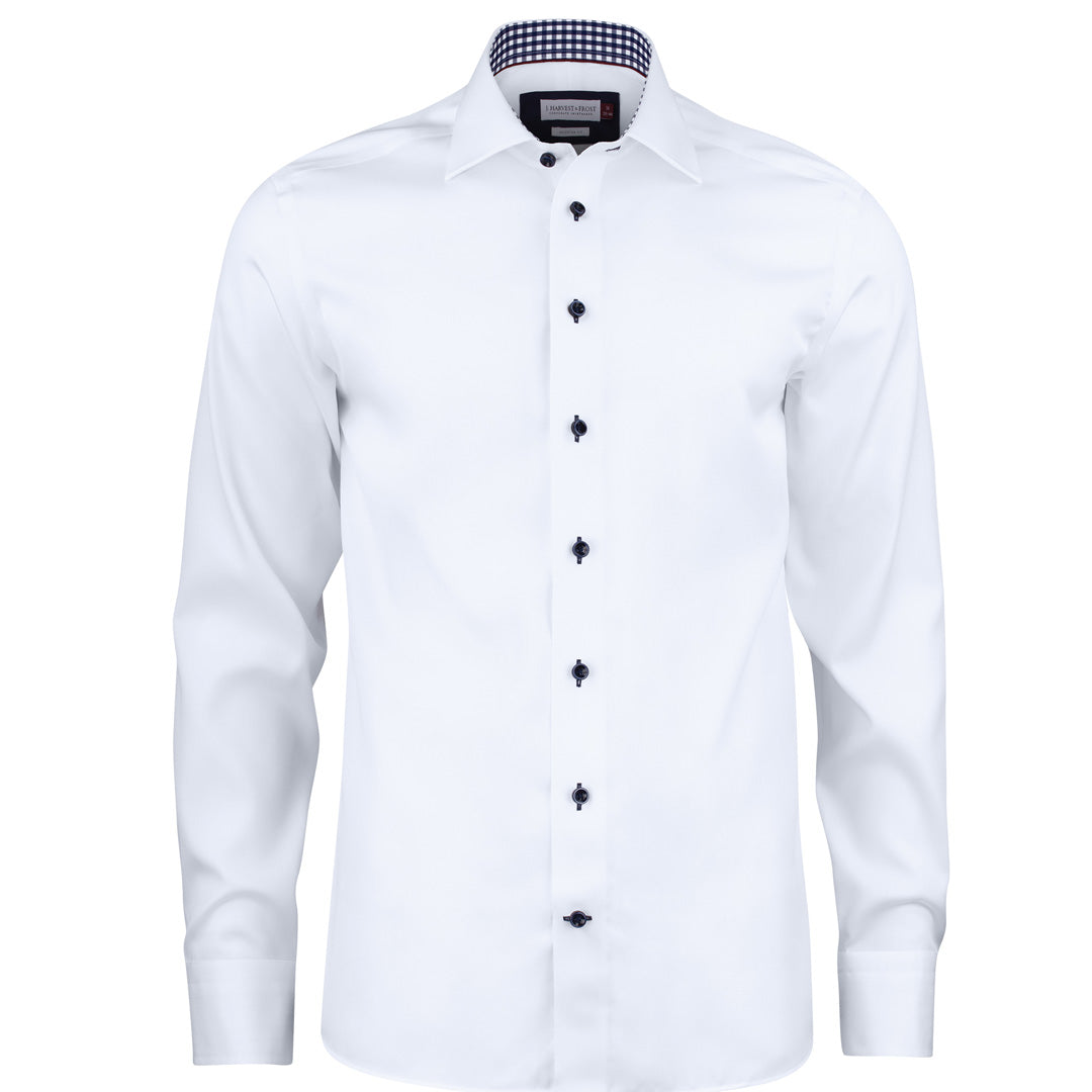 James Harvest The Red Bow 20 Shirt | Mens | Long Sleeve White Shirts & Tops