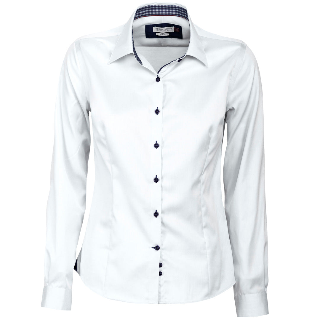 James Harvest The Red Bow 20 Shirt | Ladies | Long Sleeve White Shirts & Tops