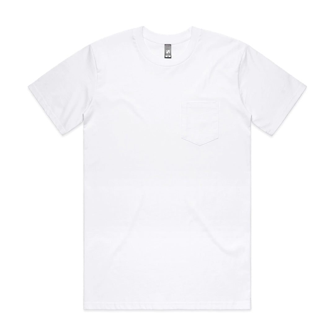 AS Colour The Classic Pocket Tee | Short Sleeve | Mens White Shirts & Tops