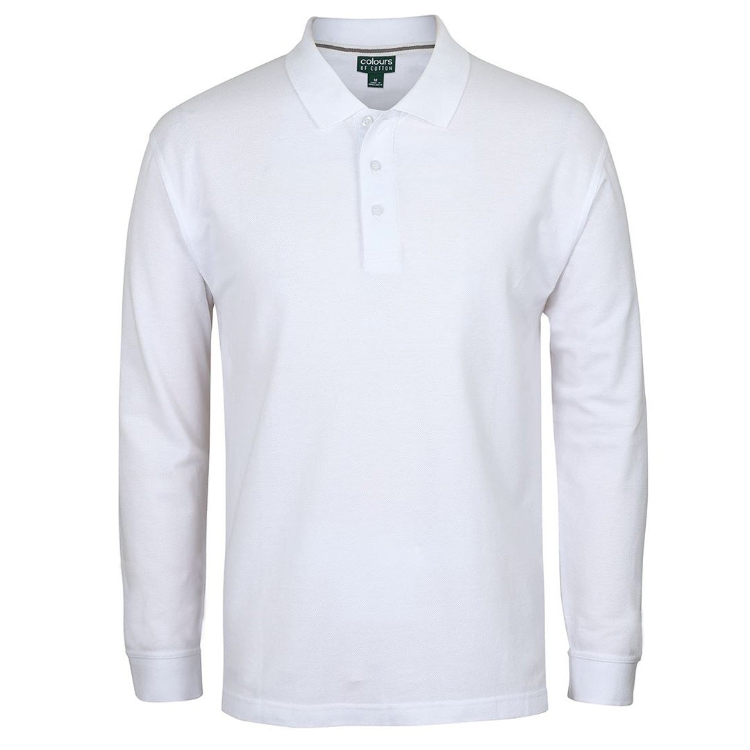 Jbs Wear The C of C Pique Polo | Long Sleeve | Adults White Shirts & Tops