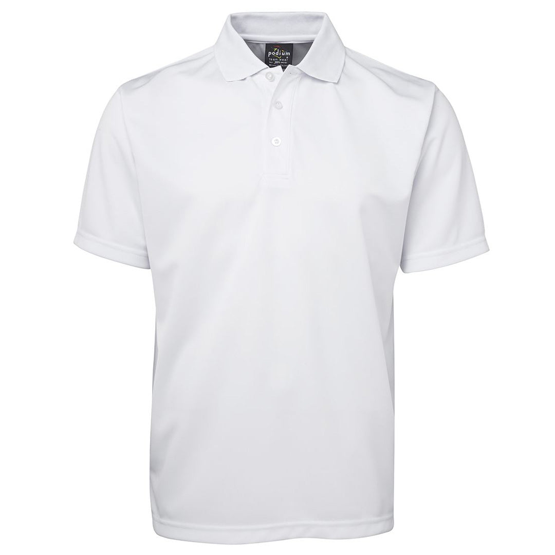 Jbs Wear The Short Sleeve Poly Polo | Adults White Shirts & Tops