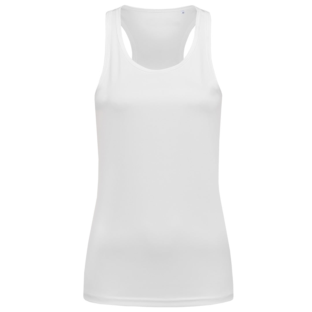 Stedman The Active Sports Singlet | Ladies White Shirts & Tops