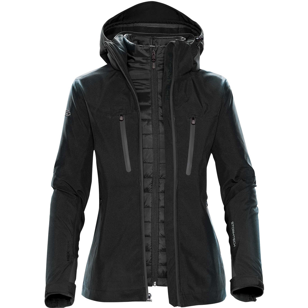 Stormtech The Matrix System Jacket | Ladies Black/Grey Coats & Jackets