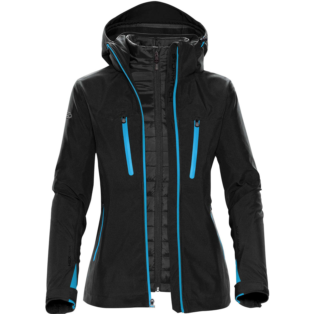 Stormtech The Matrix System Jacket | Ladies Black/Blue Coats & Jackets