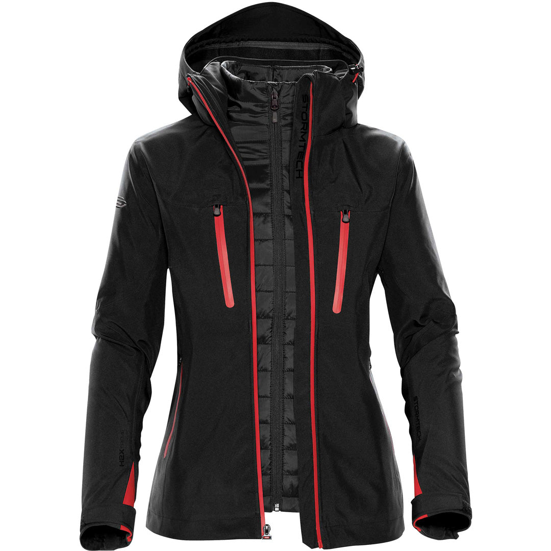 Stormtech The Matrix System Jacket | Ladies Black/Red Coats & Jackets