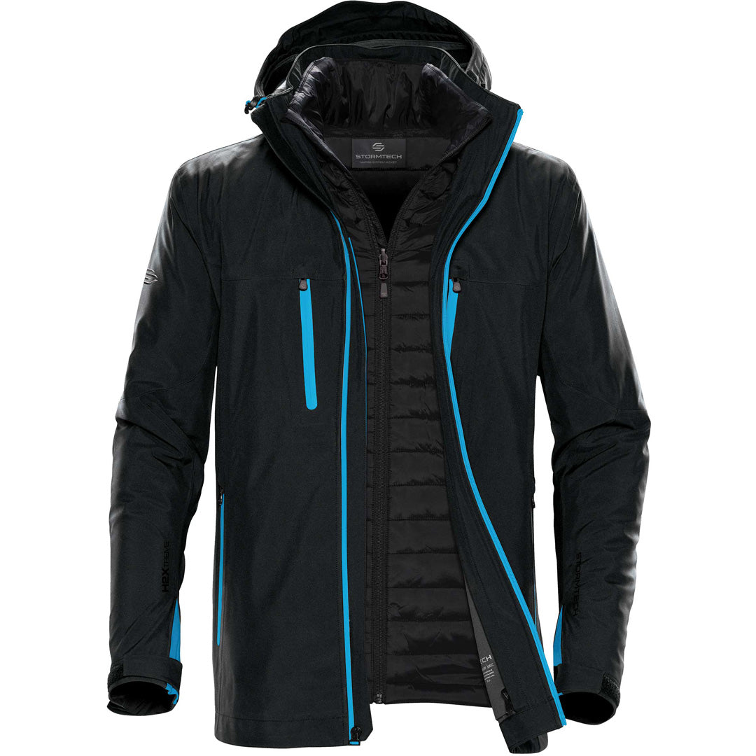 Stormtech The Matrix System Jacket | Mens Black/Blue Coats & Jackets