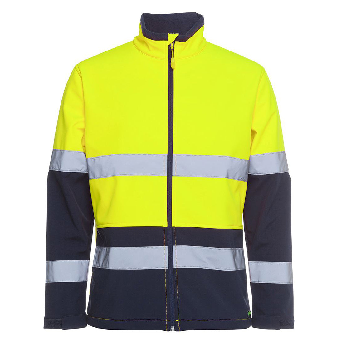 Jbs Wear The Hi Vis Soft Shell Jacket | Day Night | Adults Lime/Navy Work Safety Protective Gear