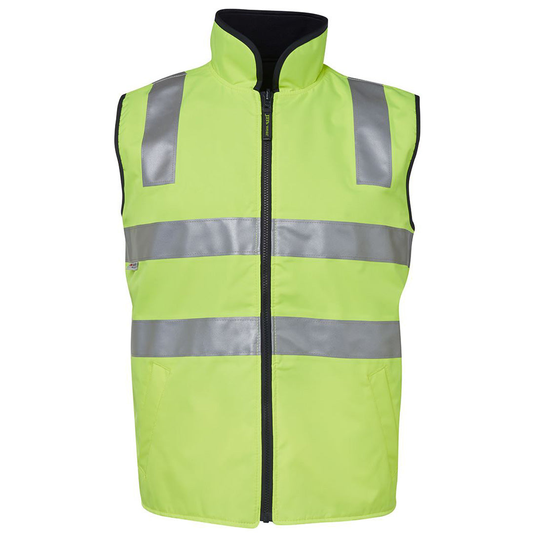 Jbs Wear The Hi Vis Reversible Vest | Day Night | Adults Lime/Navy Work Safety Protective Gear
