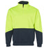 Winning Spirit The Hi Vis Collared Sweat | Mens Yellow/Navy Work Safety Protective Gear