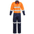 Syzmik The Rugged Cooling Taped Overall | Mens Orange/Navy Contractor Pants & Coveralls