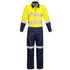 Syzmik The Rugged Cooling Taped Overall | Mens Yellow/Navy Contractor Pants & Coveralls