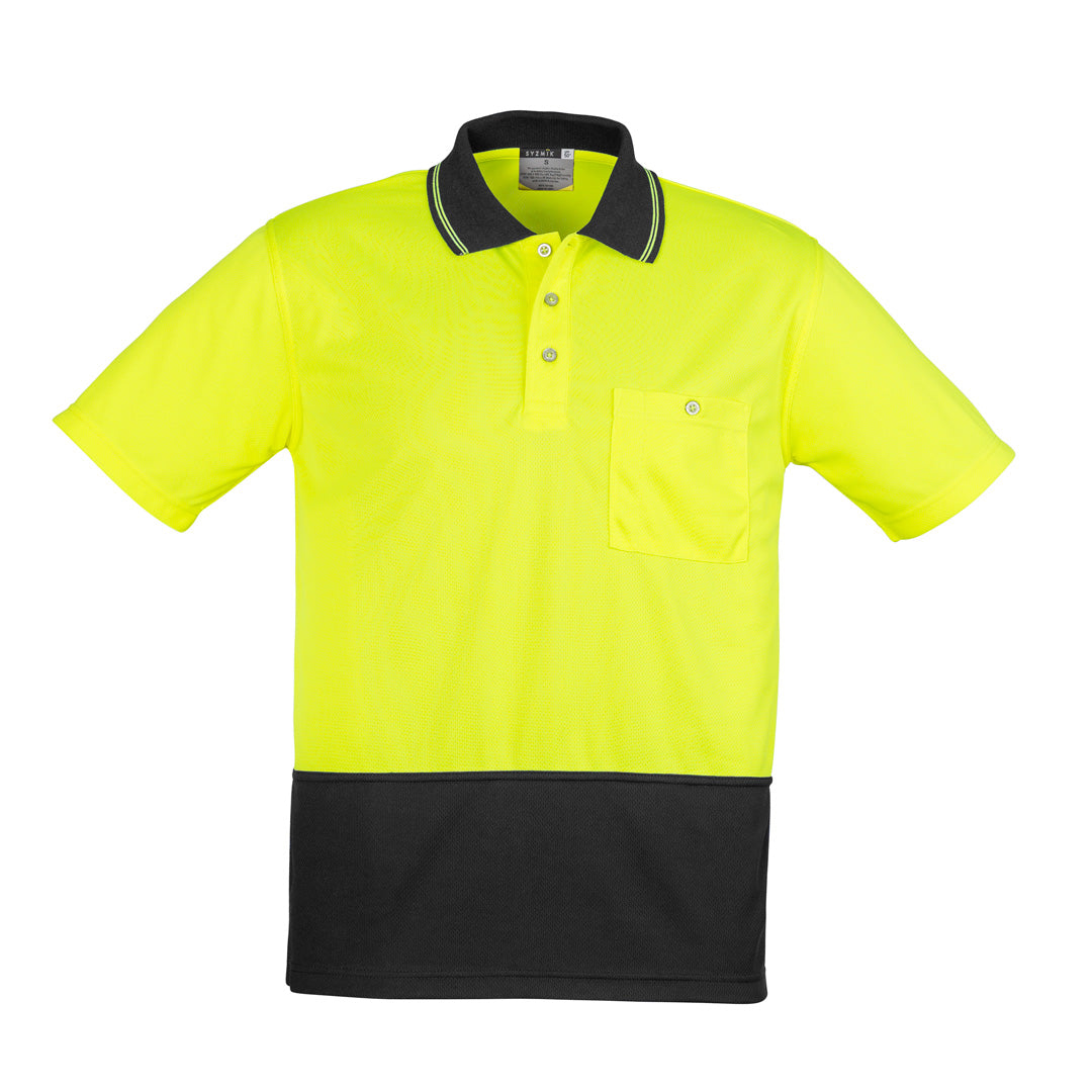 Syzmik The Alan Polo | Mens | Short Sleeve Yellow/Black Shirts & Tops