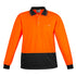 Syzmik The Alan Polo | Mens | Long Sleeve Orange/Black Shirts & Tops