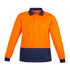 Syzmik The Alan Polo | Mens | Long Sleeve Orange/Navy Shirts & Tops