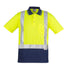 Syzmik The Hi Vis Spliced Polo | Shoulder Taped | Short Sleeve Yellow/Navy Work Safety Protective Gear