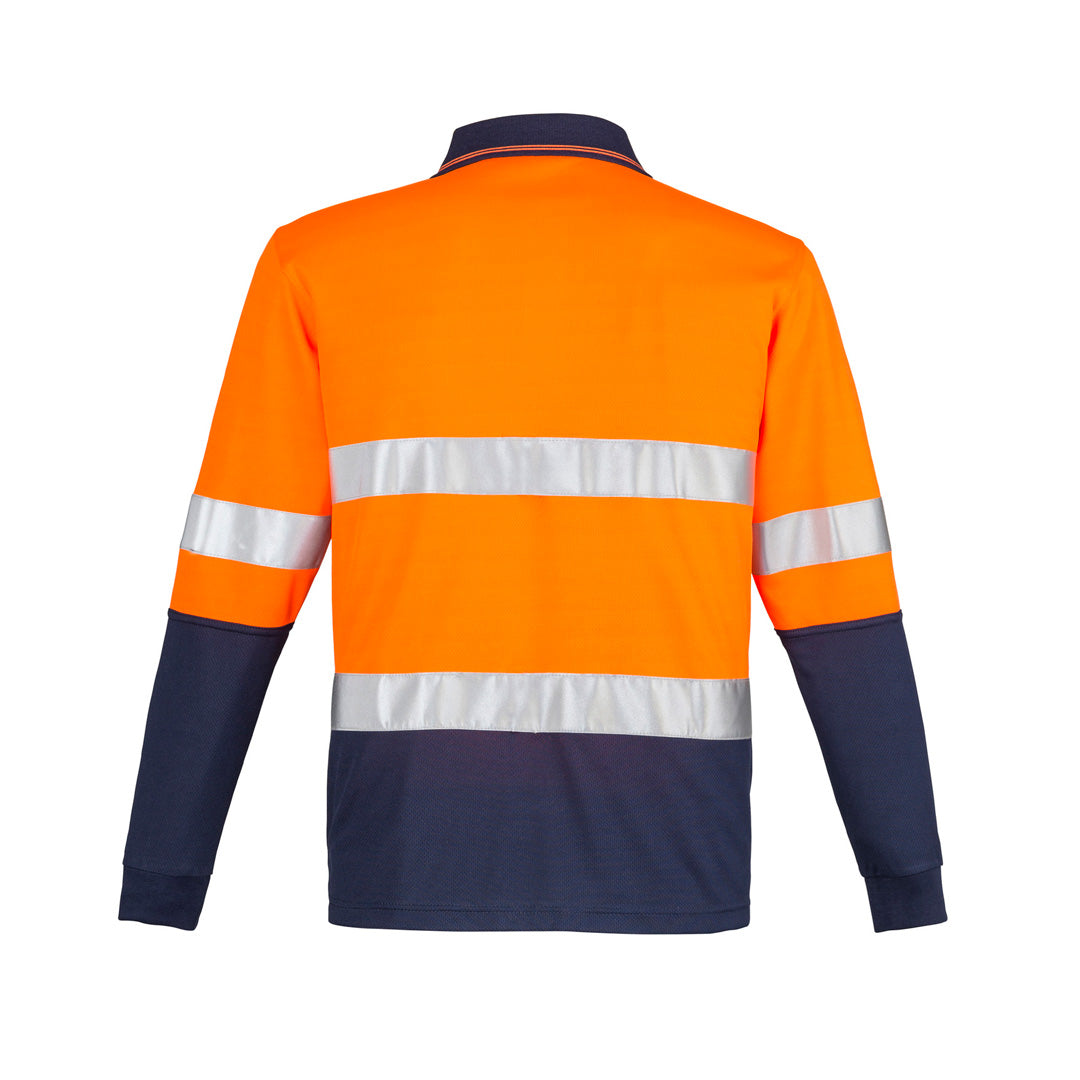 Syzmik The Hi Vi Spliced Polo | Long Sleeve | Hoop Taped Work Safety Protective Gear