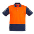 Syzmik The Hi Vis Zone Polo | Short Sleeve | Mens Orange/Navy Shirts & Tops