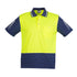 Syzmik The Hi Vis Zone Polo | Short Sleeve | Mens Yellow/Navy Shirts & Tops
