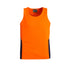 Syzmik The Squad Singlet | Unisex Orange/Navy Shirts & Tops