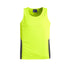 Syzmik The Squad Singlet | Unisex Yellow/Charcoal Shirts & Tops