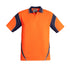 Syzmik The Aztec Polo | Mens | Short Sleeve Orange/Navy Shirts & Tops