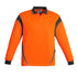 Syzmik The Aztec Polo | Mens | Long Sleeve Orange/Charcoal Shirts & Tops