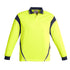Syzmik The Aztec Polo | Mens | Long Sleeve Yellow/Navy Shirts & Tops