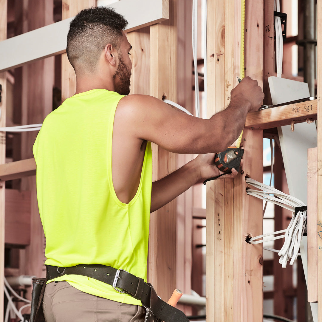 Syzmik The Warren Hi Vis Tee | Mens | Sleeveless Shirts & Tops