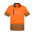 Syzmik The Tracks Polo | Mens | Short Sleeve Orange/Charcoal Shirts & Tops