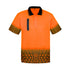 Syzmik The Tracks Polo | Mens | Short Sleeve Orange/Navy Shirts & Tops