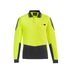Syzmik The Flux Hi Vis Polo | Mens | Long Sleeve Yellow/Charcoal Shirts & Tops