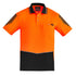 Syzmik The Flux Hi Vis Polo | Mens | Short Sleeve Orange/Black Shirts & Tops