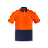 Syzmik The Frank Polo | Mens | Short and Long Sleeve Orange/Navy Shirts & Tops