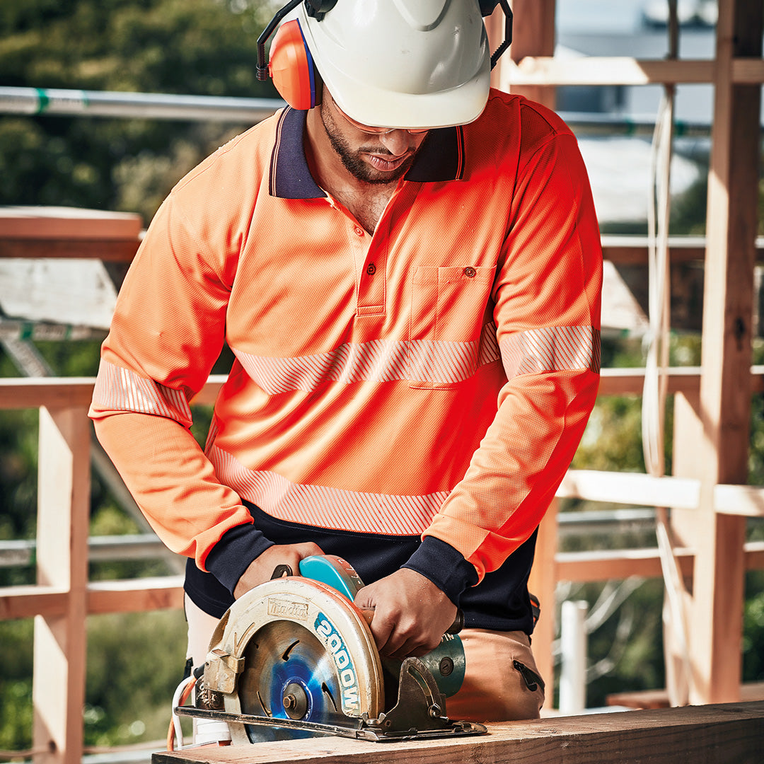 Syzmik The Jason Polo | Mens | Short & Long Sleeve Work Safety Protective Gear