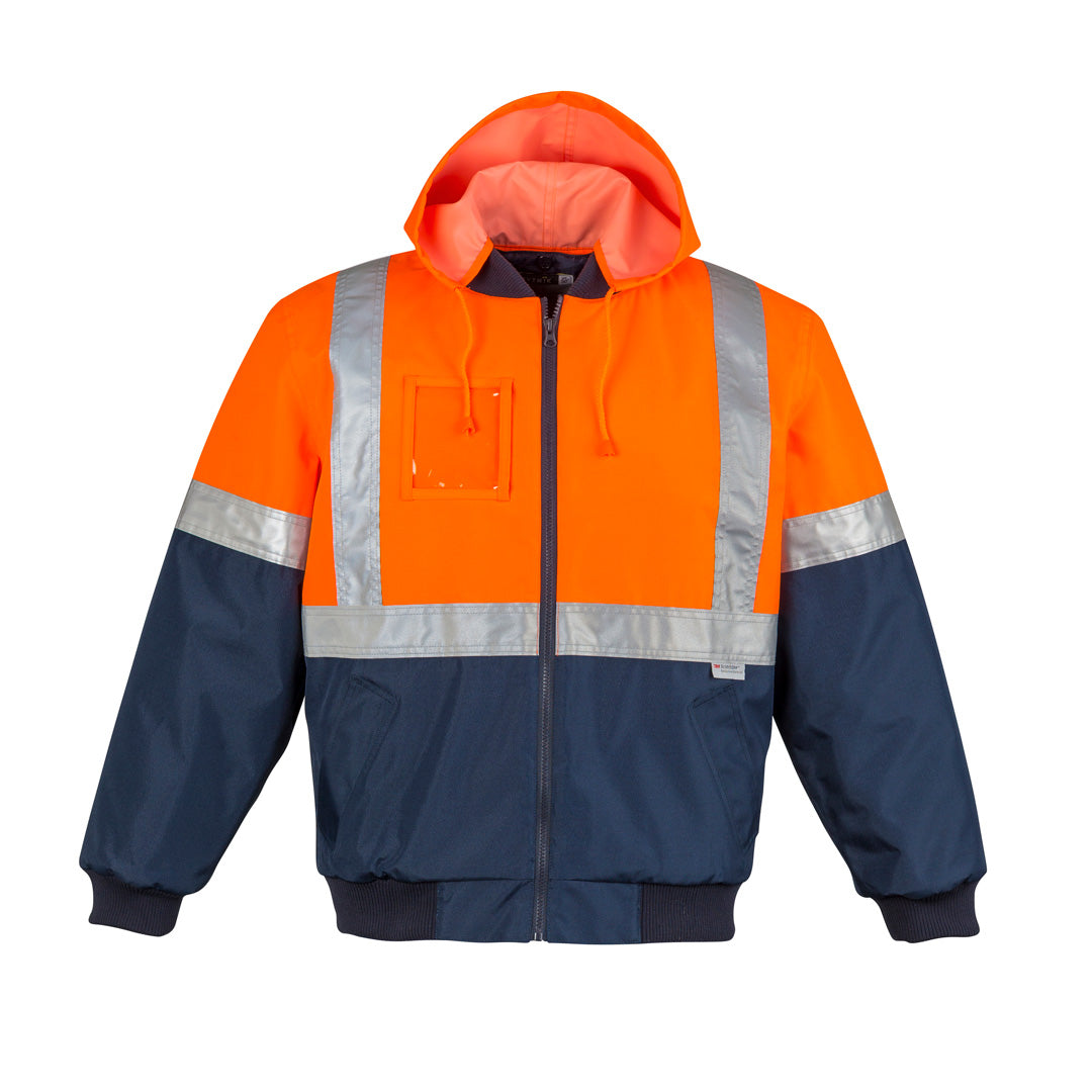 Syzmik The Lincoln Jacket | Mens | Taped Orange/Navy Work Safety Protective Gear