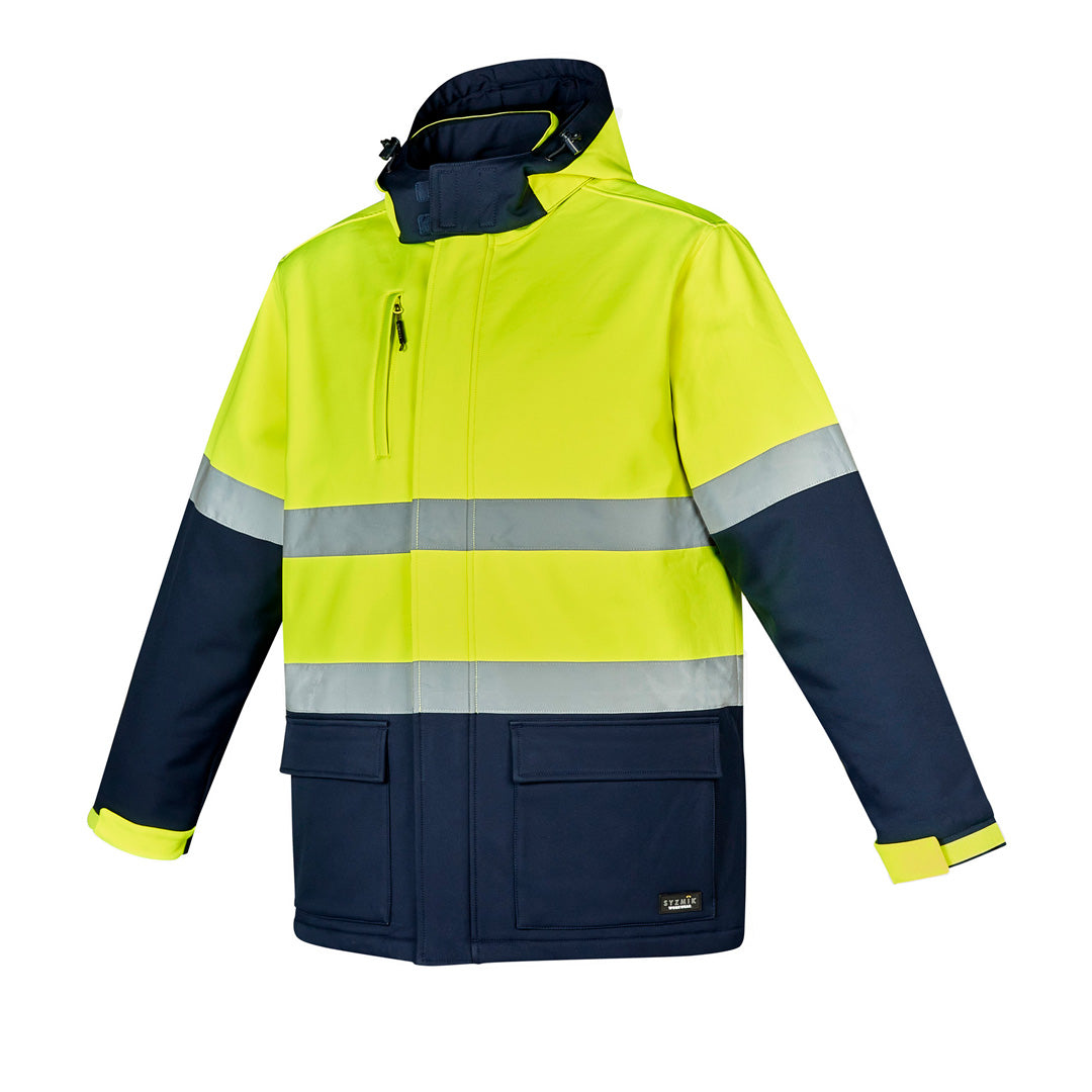 Syzmik The Hi Vis Antarctic Softshell Taped Jacket | Unisex Coats & Jackets