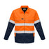Syzmik The Hi Vis Cotton Drill Jacket | Unisex Orange/Navy Work Safety Protective Gear