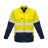 Syzmik The Hi Vis Cotton Drill Jacket | Unisex Yellow/Navy Work Safety Protective Gear