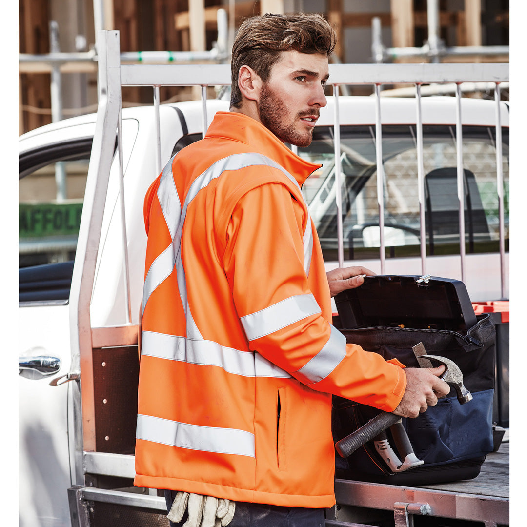 Syzmik The Hi Vis X Back Taped 2 in 1 Jacket | Unisex Work Safety Protective Gear