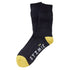 Syzmik The Bamboo Work Sock | Mens | 3 Pack Black/Yellow Socks