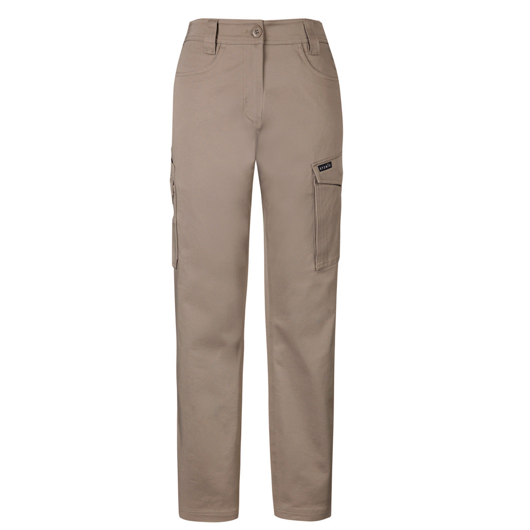 Syzmik The Essential Stretch Cargo Pant | Ladies Khaki Pants