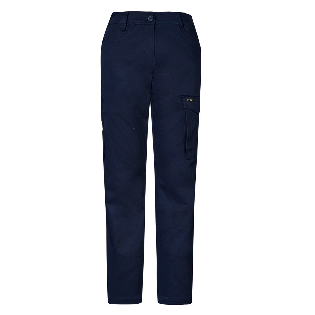 Syzmik The Essential Stretch Cargo Pant | Ladies Navy Pants