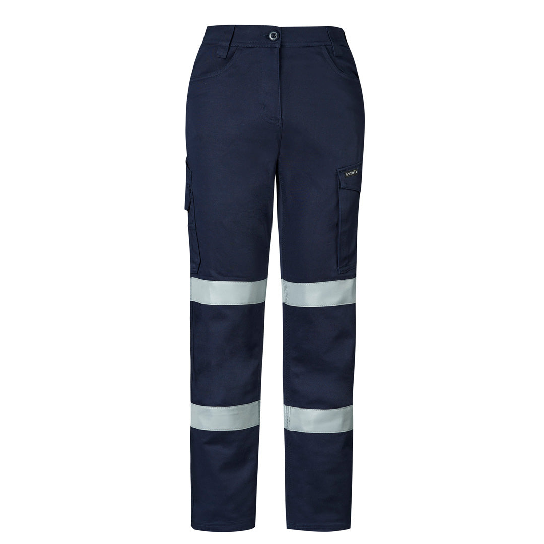 Syzmik The Essential Stretch Taped Cargo Pant | Ladies Navy Pants