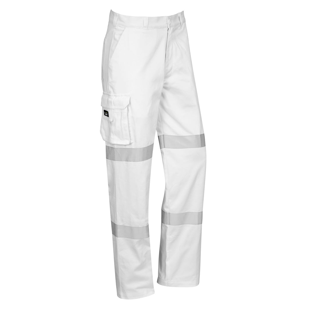 Syzmik The Bio Motion Taped Pant | Mens White Work Safety Protective Gear