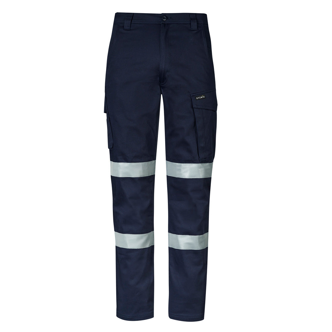 Syzmik The Essential Stretch Taped Cargo Pant | Mens Navy Work Safety Protective Gear