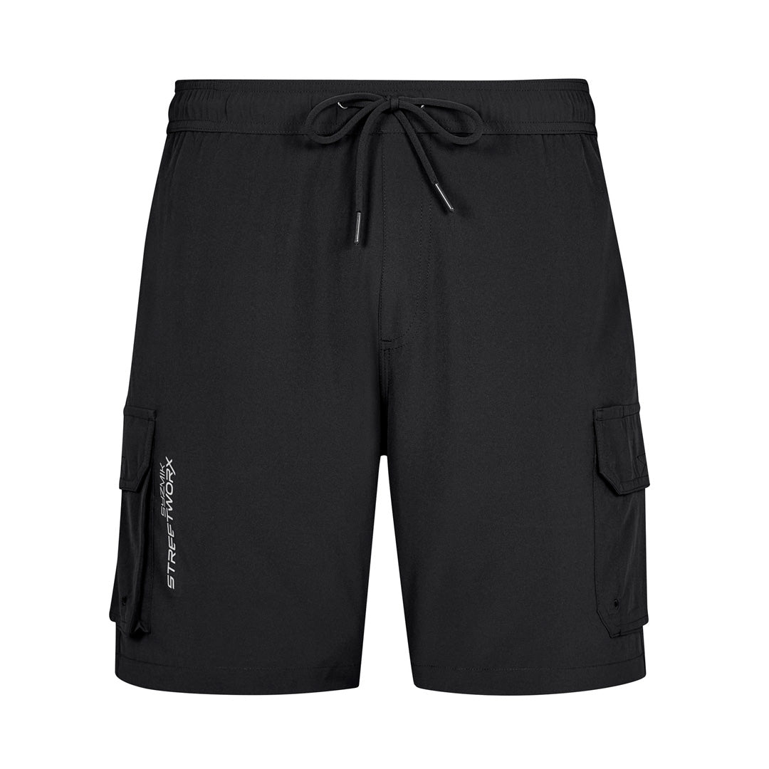 Streetworx The Stretch Work Board Short | Mens Black Shorts