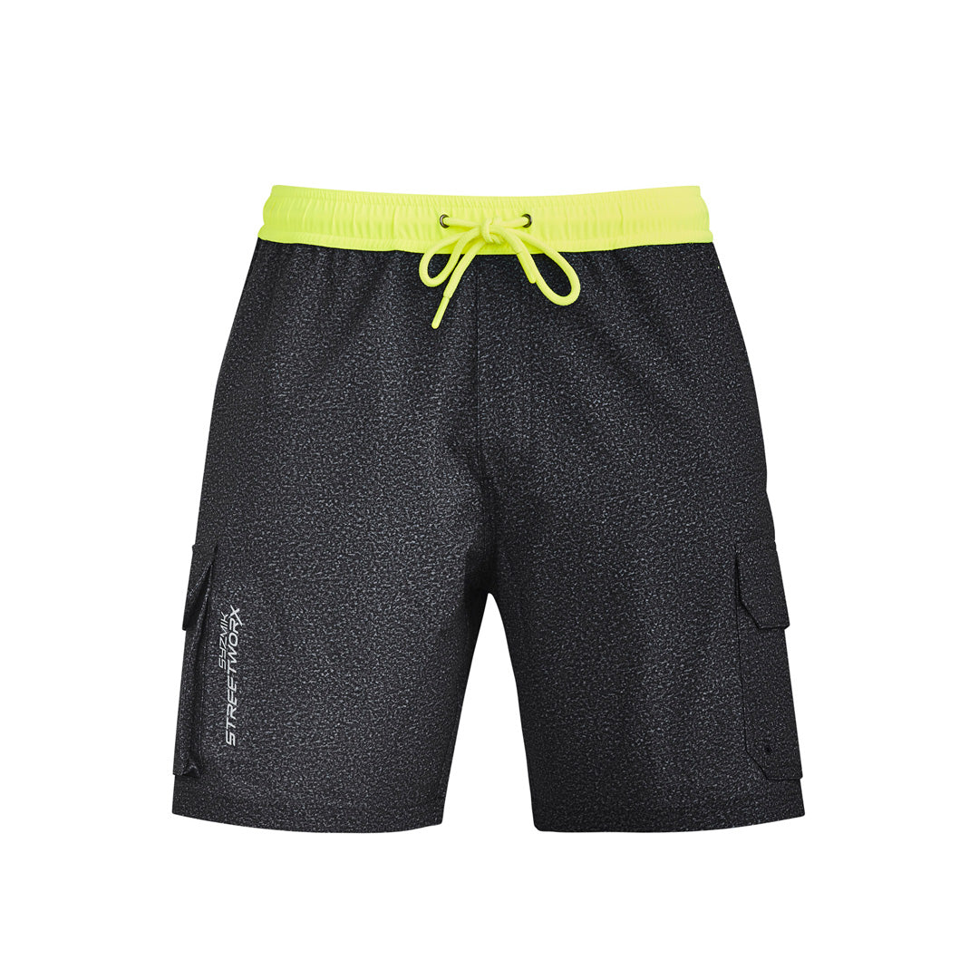 Streetworx The Stretch Work Board Short | Mens Grey Marle Shorts