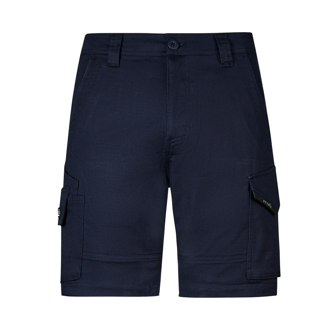 Syzmik The Rugged Cooling Stretch Short | Mens Navy Shorts
