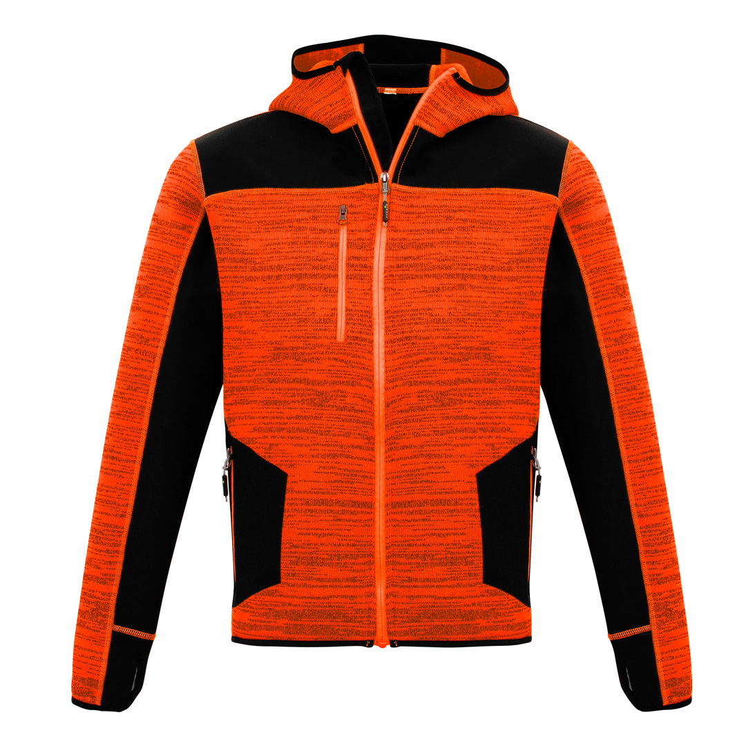 Streetworx The David Hoodie | Mens | Zip Through Fluoro Orange Shirts & Tops