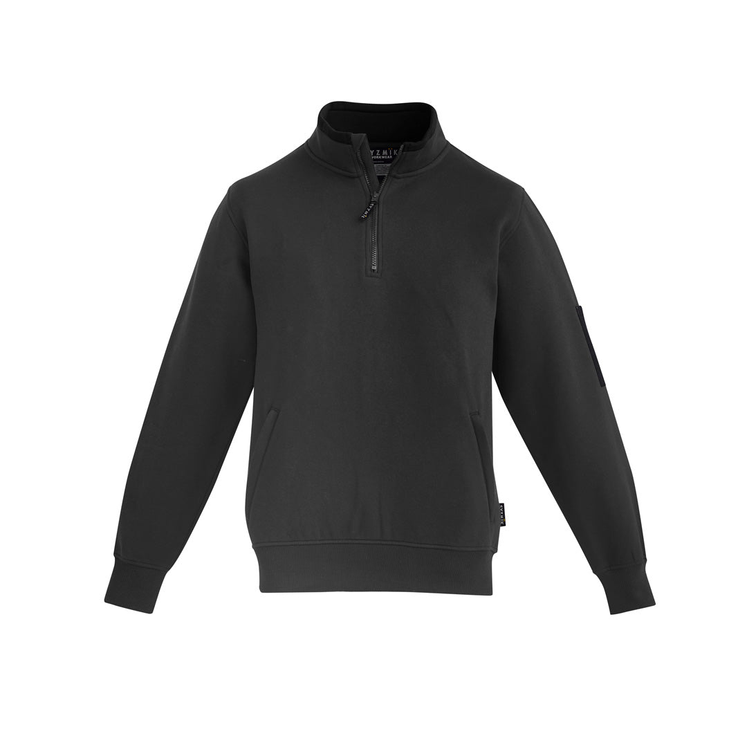 Syzmik The Glen Jumper | Mens Charcoal/Black Shirts & Tops